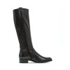 GABOR dámské kozačky kožené černé - šíře S | 71.648.27