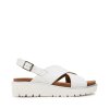 ARA dámské sandály s překříženými pásky kožené bílé | 12-33516-04