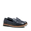 LLOYD dámské mokasíny tmavě modré kožené s barevnou podešví | 23-315-08