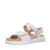 ARA dámské sandály na suchý zip bílo-stříbrné kožené | 12-21401-04 Madeira