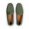 LLOYD pánské mokasíny zelené semišové kožené | 15-408-22