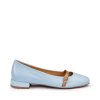 LLOYD dámské balerínky světle modré kožené s páskem | 15-711-11