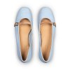 LLOYD dámské balerínky světle modré kožené s páskem | 15-711-11