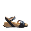 THINK! dámské sandály modré kožené | 3-000322-8020