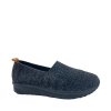 LOOKE dámské slip-on textilní černé | L0438 10 FRANCENE