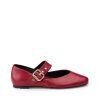 LLOYD dámské balerínky s páskem kožené vínové | 25-281-06 GLIDE 620 RUBY
