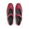 LLOYD dámské balerínky s páskem kožené vínové | 25-281-06 GLIDE 620 RUBY