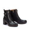 PIKOLINOS dámské kotníkové boty kožené černé s vázáním | W7H-8510 BLACK