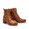 PIKOLINOS dámské kotníkové boty kožené hnědé s vázáním | W7H-8510 BRANDY