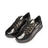 ARA dámské širší tenisky lakované kožené černé | 12-24801-01 Osaka