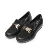 ARA dámské širší mokasíny na klínku se sponou kožené černé | 12-50609-01 Zürich