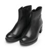 ARA dámské širší kotníkové boty na podpatku kožené černé | 12-59218-01 Prag
