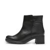 ARA dámské širší kotníkové boty na podpatku kožené černé | 12-59218-01 Prag