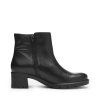 ARA dámské širší kotníkové boty na podpatku kožené černé | 12-59218-01 Prag