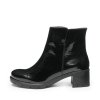 ARA dámské širší kotníkové boty na podpatku lakované kožené černé | 12-59218-11 Prag