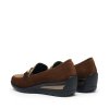 ARA dámské mokasíny širší na klínku kožené hnědé | 12-50609-05 Zürich