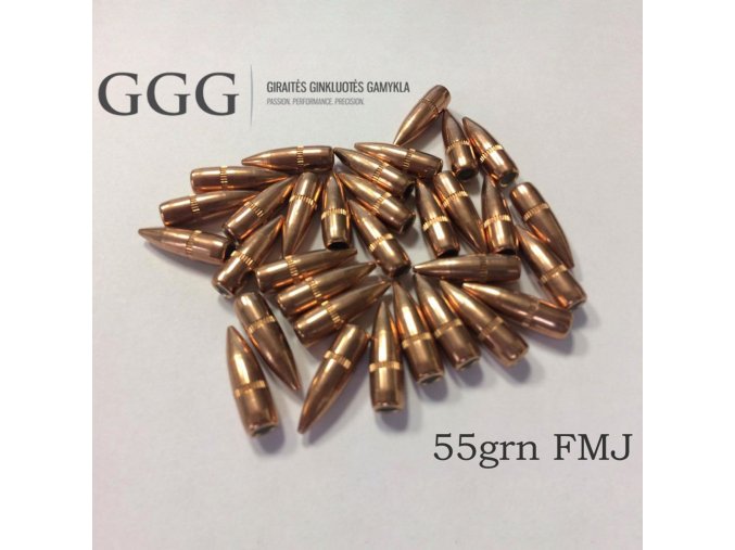 Střela GGG .224 FMJ 55gr