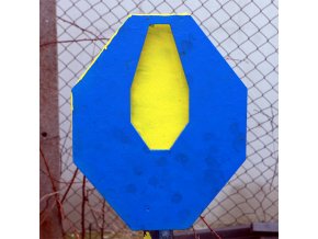 Steel target IPSC s aktivní Alphou
