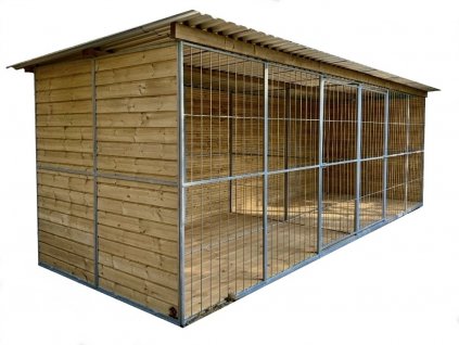 Dvojkotec pro psa 2x2x3m ( 2x6m) mřížový předěl