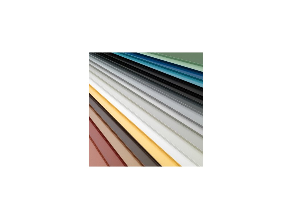 Barvené profilované střešní krytiny Hnědá RAL 8017, Trapéz, 2x2m
