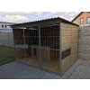 Kotec pro psa 2x3 m krytý s 2x průzorem