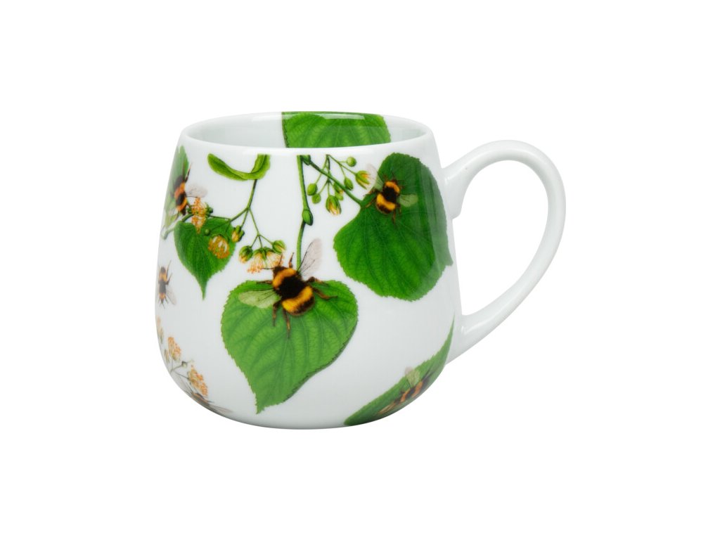 KP - Porcelánový hrnek Čmelák na listech buclák - 420 ml