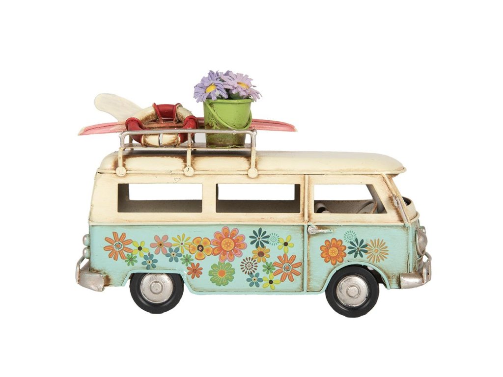 Dekorativní vintage karavan Clayre & Eef 6Y5880 17x7x11 cm