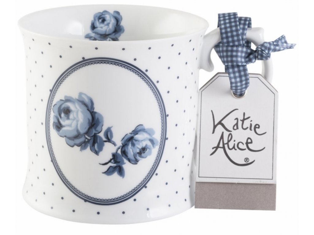 Creative Tops - Porcelánový hrnek Vintage Indigo Floral Spot od Katie Alice -  /9*13*10 cm/ - 400 ml