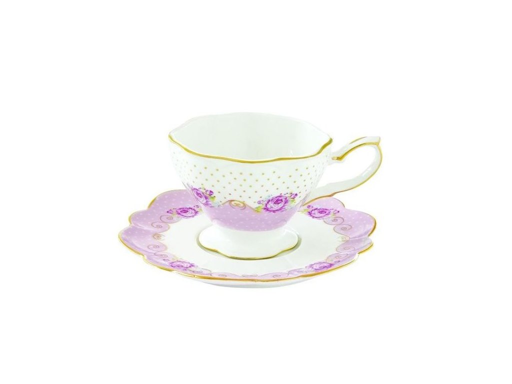 Porcelánový šálek a podšálek na espresso HERITAGE v dárkové krabičce