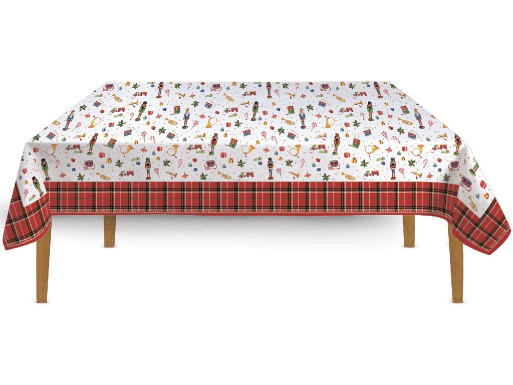 Easy Life - Vánoční ubrus Vintage Nutcracker velký -  250×145 cm
