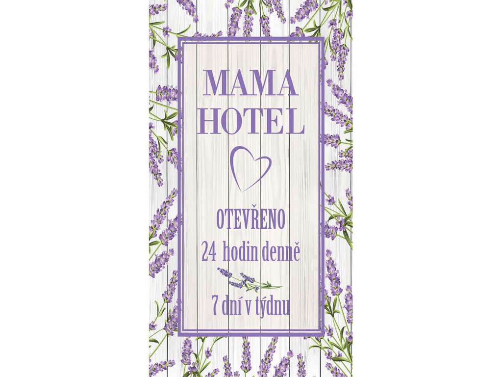 Bohemia Gifts Dekorační obraz 20 x 40 cm - Mama Hotel