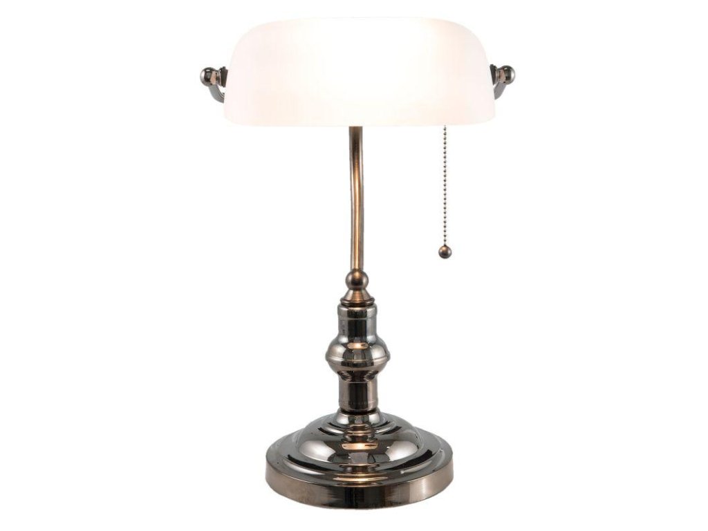 Stolní lampa Tiffany VINTAGE BANKER Clayre & Eef 5LL-5100W 27*23*42 cm E27/max 1*60W