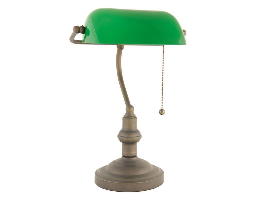Stolní lampa Tiffany VINTAGE BANKER Clayre & Eef 5LL-5125 Ø 27*40 cm E27 / Max 60W