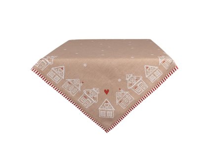 Ubrus GINGERBREAD BLISS Clayre & Eef GBB01 100x100 cm