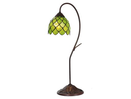 Stolní lampa Tiffany FLOWER Clayre & Eef 5LL-6045 Ø 28*60 cm E14/max 1*40W
