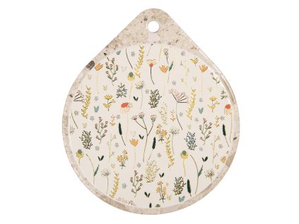 Keramická podložka pod nádobí FLOWERS Clayre & Eef 6CE2063 20x23 cm