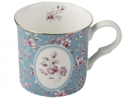 Creative Tops - Porcelánový hrnek Teal Ditsy ve Vintage stylu od Katie Alice - 230 ml