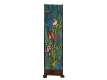 Stolní lampa Tiffany TULIPS Clayre & Eef 5LL-5749 17*17*58 cm E27/max 1*60W