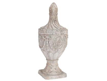 Dekorativní ornament na podstavci Clayre & Eef 5TE0018 Ø 26*63 cm