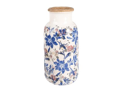 Keramická váza FAITHFUL FLOWER Clayre & Eef 6CE1928L Ø 15x32 cm