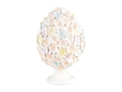 Dekorativní vajíčko FLOWERS Clayre & Eef 6PR5214 Ø 12x19 cm