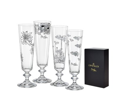 Sklenice 205 ml Bella - Alfons Mucha - sada 4ks