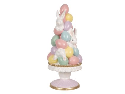 Velikonoční dekorace s barevnými vajíčky Clayre & Eef 5MG0057 Ø 27x61 cm