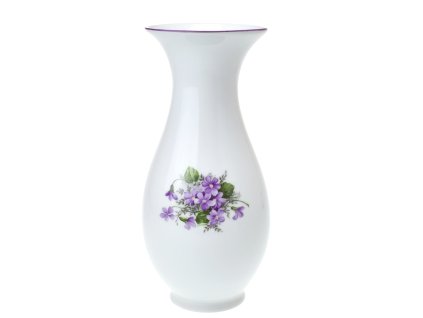 Váza 25,5 cm fialky s fialovou linkou