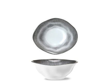 Miska 17 cm Flamenco dekor Shell grey