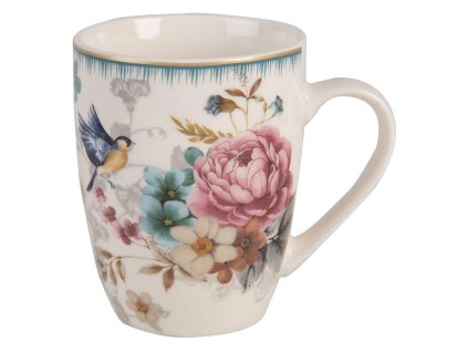 Porcelánový hrnek PIOENROOS Clayre & Eef PIRMU 12*8*10 cm / 0,36L