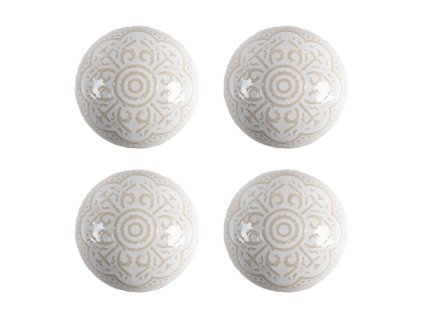 Sada čtyř keramických úchytek Clayre & Eef 65304 Ø 4x3/6 cm