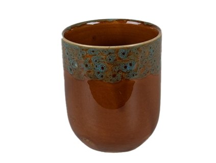 Keramický kalíšek na čaj Clayre & Eef 6CEMU0137 Ø 7x8 cm / 150 ml