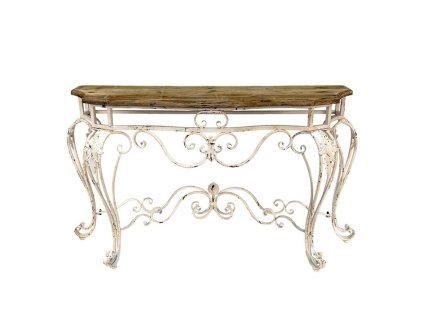 Konzolový stolek dřevo a kov Clayre & Eef 50665 138*39*77 cm