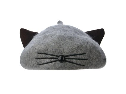 Dětský baret CAT GREY Clayre & Eef MLLLHA0007G Ø 23x3 cm